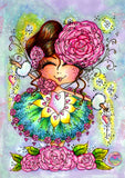 FREE SHIPPING!~Adorable Diamond Painting ~Winter Lights Dance Bestie By Sherri Baldy DAD WD102