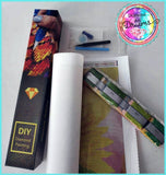 PRE-ORDER~NEW SQUARE DRILLS!!! NEW BOX PACKING & NEW SHIPPING!~Fairy Flower Garden DAD 371SQ  Raven Diamond Art Painting
