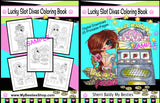 My Besties Sherri Baldy ~Lucky Slot Diva Coloring Book ~ Digital Download!