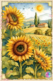LAST CHANCE!~RETIRING! ~EXCLUSIVE!!!~ NEW BOX PACKING & NEW  SHIPPING!~Sunflower Valley DAD333   Diamond Art Painting