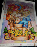 PRE-ORDER~Sweet Fluffy Girl Bestie DAD# 09 Diamond Art Painting By Sherri Baldy