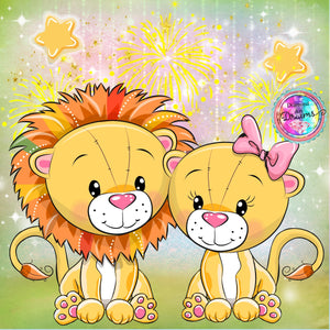NEW...Diamond Art Dreams Little Lions Diamond Art Painting #DAD014