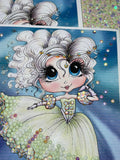 NEW~CARD KIT~DIY~ Made In The USA ~FREE STYLE Creative- WIP UPS Specialty Canvas Kit ~ "Winter Dance" By Sherri Baldy" DIY Partial Diamonds PRINT KIT