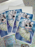 NEW~CARD KIT~DIY~ Made In The USA ~FREE STYLE Creative- WIP UPS Specialty Canvas Kit ~ "Winter Dance" By Sherri Baldy" DIY Partial Diamonds PRINT KIT