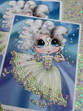 NEW~CARD KIT~DIY~ Made In The USA ~FREE STYLE Creative- WIP UPS Specialty Canvas Kit ~ "Winter Dance" By Sherri Baldy" DIY Partial Diamonds PRINT KIT