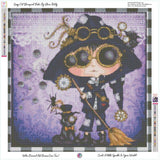 PRE-ORDER~NEW SHIPPING~Sassy Cat Steampunk ~ Bestie Diamond Art Painting By Sherri Baldy DAD# 75