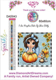 PRE-ORDER~NEW SHIPPING~Bestie I Love Pumpkins DAD# 43 Diamond Art Painting By Sherri Baldy