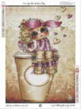 PRE-ORDER~NEW SHIPPING~ I Love Coffee Bestie By Sherri Baldy  #DAD 52 Diamond Art Painting By Sherri Baldy