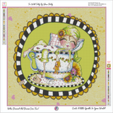 PRE~ORDER~ Bestie Tea With Teddy Diamond Art Painting By Sherri Baldy DAD#58
