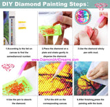 DIY Made In The USA ~Diamond Art "FreeStyle" Junk Journal ~Partial Drills Painting~ "Garden Girl"