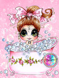 NEW SHIPPING~Adorable Bubble Bath Bestie Diamond Art Painting By Sherri Baldy DAD# 1