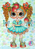 PRE-ORDER~EXCLUSIVE~ DAD#118 Berry Girl Diamond Art Painting By Sherri Baldy