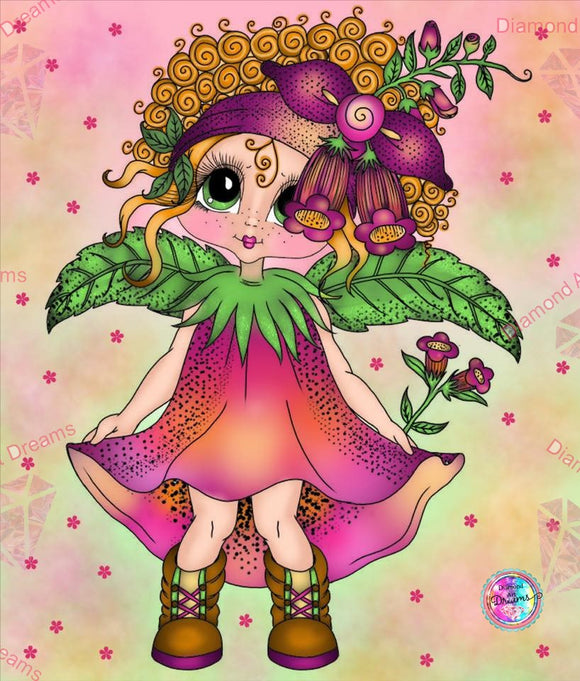 PRE-ORDER!EXCLUSIVE NEW SHIPPING!~Bestie Flower Garden Fairy 1 DAD 277  Diamond Art Painting By Sherri Baldy