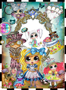 PRE-ORDER~NEW SHIPPING!~Besties Alice in Wonderland DAD# 32 Diamond Art Painting By Sherri Baldy