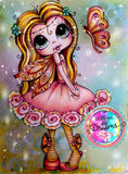 PRE~ORDER~ DAD#002 Butterfly Kisses and Fairy Wishes Bestie Diamond Art Painting By Sherri Baldy