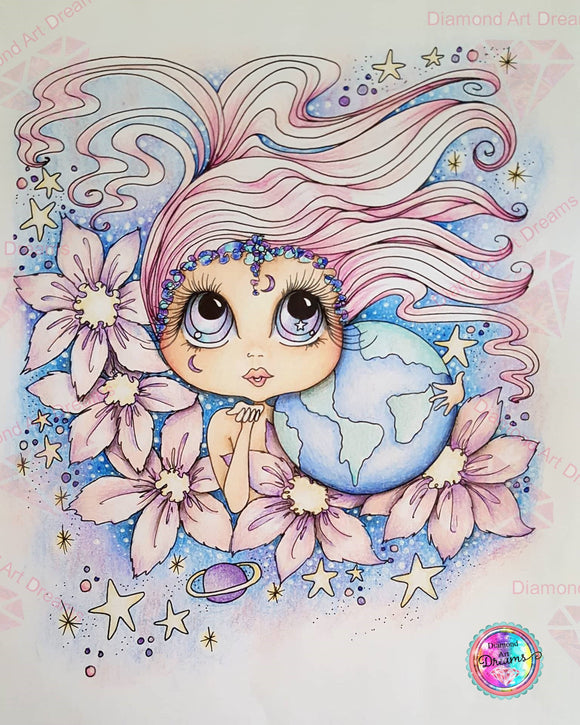 PRE-ORDER~NEW  SHIPPING~Celestial EARTHS My Besties DAD# 146 Bestie Diamond Art Painting By Sherri Baldy