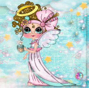 LAST CHANCE!~RETIRING! ~EXCLUSIVE!!!~EXCLUSIVE~ NEW!!! SHIPPING! DROP SHIP~ DAD#183 Coffee Angel Diamond Art Painting By Sherri Baldy