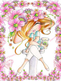 PRE-ORDER~EXCLUSIVE~ NEW!!! SHIPPING! DROP SHIP~Sweet~ Coffee Dreamin Bestie Diamond Art Painting By Sherri Baldy DAD#92