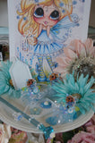 Artist Collectible Special Designer Tool Kit! " Diamond Art Dreams Garden Gate Fairy Bestie By Sherri Baldy ""