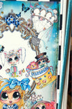 DIY~Made In The USA ~ Diamond Art "Free Style" Junk Journal ~Partial Drills Painting~ "Alice In Wonderland""