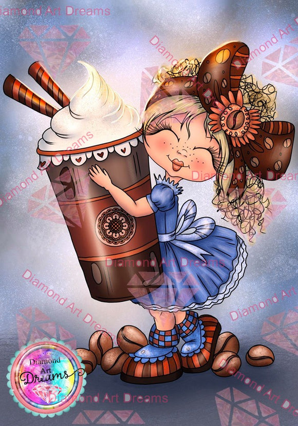 PRE-ORDER~NEW SHIPPING ~ Fancy Coffee Bestie  Diamond Art Painting By Sherri Baldy #DAD039