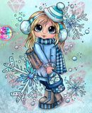 PRE_ORDER~NEW 2.0 Snow Flake Bestie Diamond Art Painting By Sherri Baldy #DAD054