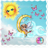 LAST CHANCE!~RETIRING! ~EXCLUSIVE!!!~ Adorable~ "Besties Fairy Moon  DAD 319" Diamond Painting By Sherri Baldy