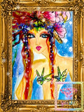 LAST CHANCE!~RETIRING! ~EXCLUSIVE!!!~DAD# 227 Beautiful Face Of The Sea Diamond Art Painting By Sherri Baldy