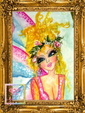 ONLY 6 LEFT!!!~Flower Garden Fairy Diamond Art Painting By Sherri Baldy #DAD025
