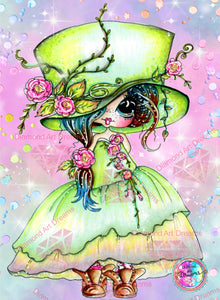 PRE-ORDER~NEW SHIPPING! ~ Garden Hat Bestie  Diamond Art Painting By Sherri Baldy DAD#67