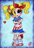 LAST CHANCE!~RETIRING! ~EXCLUSIVE!!!~"Happy July 4th DAD290"  Diamond Art Painting By Sherri Baldy