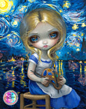 NEW SHIPPING~ DAD 254 "Jasmine Becket Griffith Alice In A Van Gogh Nocturne!"