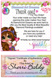 PRE-ORDER~NEW SHIPPING~"Oh My" Fluffy Girl DAD#169 Diamond Art Painting By Sherri Baldy