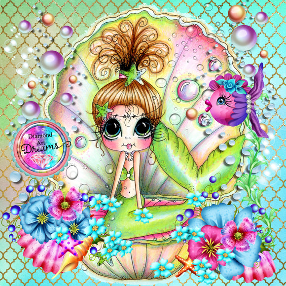 A~PRE-ORDER~NEW~Mermaid Kisses and Starfish Wishes Bestie Diamond Art Painting By Sherri Baldy #DAD005  & #DAD 93