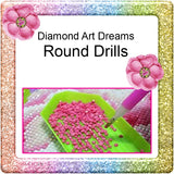 DIY Made In The USA ~Diamond Art "FreeStyle" Junk Journal ~Partial Drills Painting~ "Garden Girl"