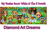 LIMITED ~EXCLUSIVE!!! EXTRA LARGE~ DAD#114 My Besites LiL Ms White and The 8 Dwarfs Diamond Art Painting By Sherri Baldy