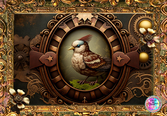 NEW SHIPPING!~Steampunk Bird Portrait DAD287 Diamond Art Painting