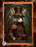 NEW SHIPPING!~Steampunk Mr Rabbit DAD 285  Diamond Art Painting