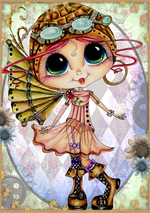 PRE-ORDER~NEW SHIPPING! SteamPunk Sweetheart Diamond Art Painting By Sherri Baldy DAD#137
