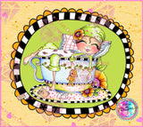 PRE~ORDER~ Bestie Tea With Teddy Diamond Art Painting By Sherri Baldy DAD#58