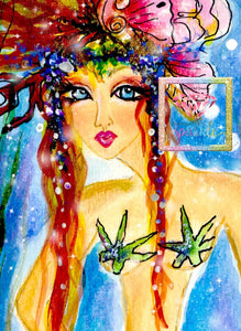 LAST CHANCE!~RETIRING! ~EXCLUSIVE!!!~DAD# 227 Beautiful Face Of The Sea Diamond Art Painting By Sherri Baldy