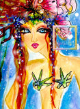 LAST CHANCE!~RETIRING! ~EXCLUSIVE!!!~DAD# 227 Beautiful Face Of The Sea Diamond Art Painting By Sherri Baldy