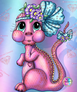 PRE-ORDER~NEW SHIPPING!~EXCLUSIVE~ DAD#176 The Pink Dragon Diamond Art Painting By Sherri Baldy