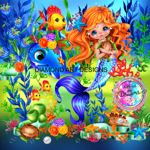 Under The Sea Mermaid Bestie Diamond Art Painting By Sherri Baldy DAD#85