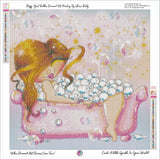 NEW Shipping~Fluffy Girl Bubbles DAD# 41 Diamond Art Painting By Sherri Baldy