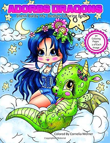 My Besties Sherri Baldy ~ Adorable Dragons Coloring Book ~ Digital Download