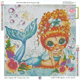 PRE-ORDER~NEW SHIPPING!~DAD#7 Sparkle Mermaid Bestie Under The Sea Diamond Art Painting By Sherri Baldy DAD#7