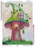 Bestie "Mushroom House " DAD# 101 Diamond Art Painting By Sherri Baldy