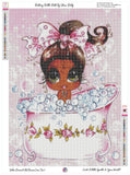 PRE-ORDER~NEW SHIPPING~ Adorable Brittany Bubble Bath Bestie DAD 40 Diamond Art Painting By Sherri Baldy