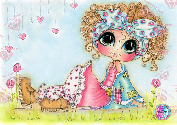 Tina Tatter Bestie DAD# 104 By Sherri Baldy Diamond Art Painting